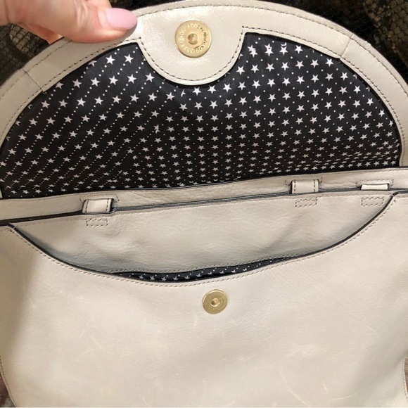 Kate Spade Saturday Handbag "The A Satchel" Detachable Straps Light Gray W OS - Picture 6 of 16